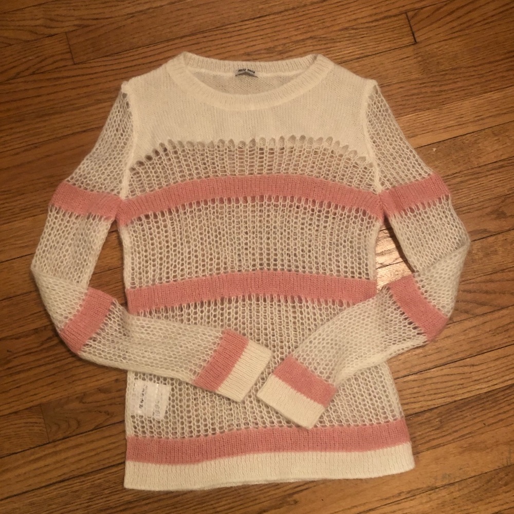 AMAZING Miu Miu mohair Sweater sz 42